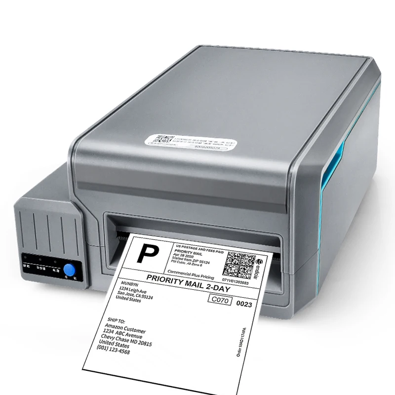 

New Shipping Label Printer 4 Inch Express Waybill Product Price Barcode QR Code Sticker Printer 30-114 MM USB BT Thermal Printer