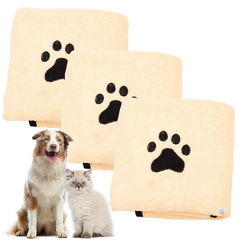 

COLLABOR Bichon Frise OEM Dog Towel Bulk Quick-drying Towel Bath Supplies Custom Microfiber Towel For Dogs, 8 pcs different color or customized