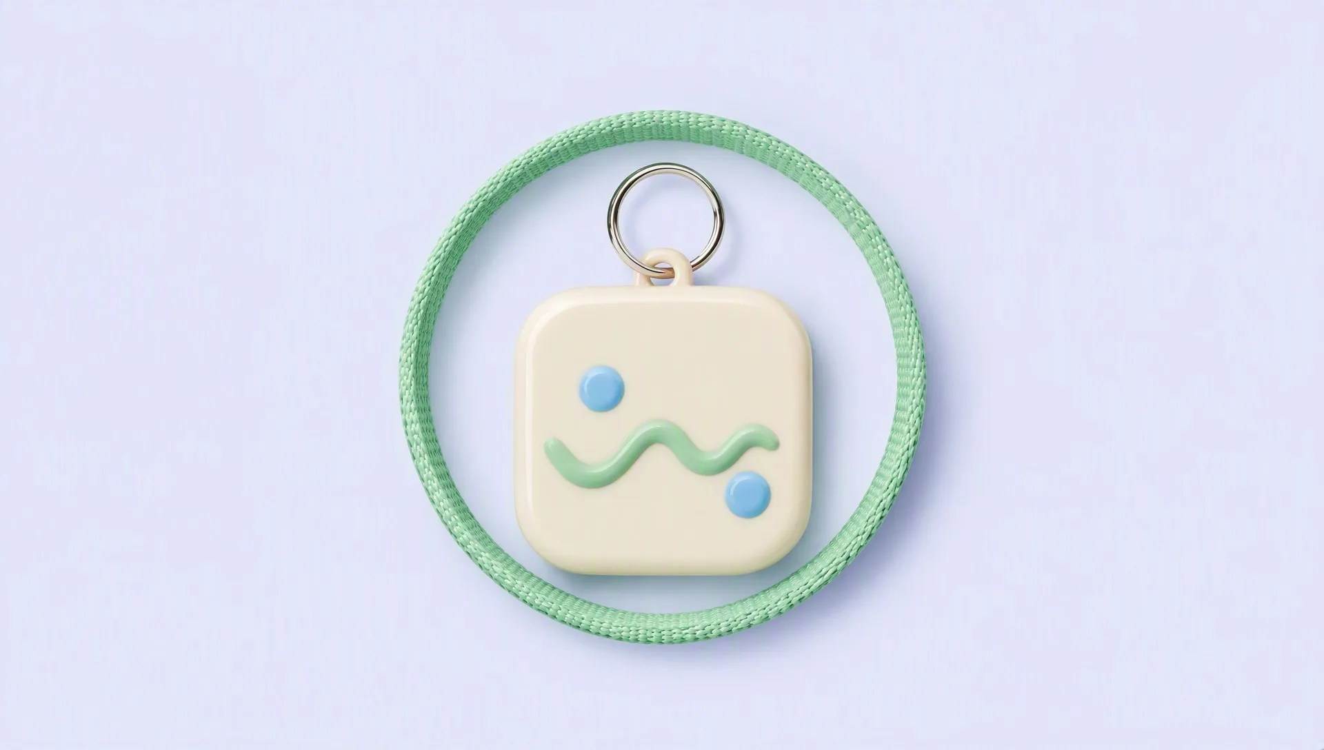 Soft PVC wrist keychain - product display