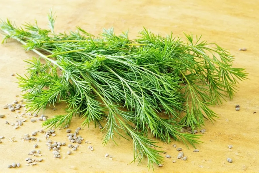 Coriander seeds next to other spices