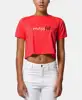 MS fashionable corp top printing short sleeve t-shirts women street style tee