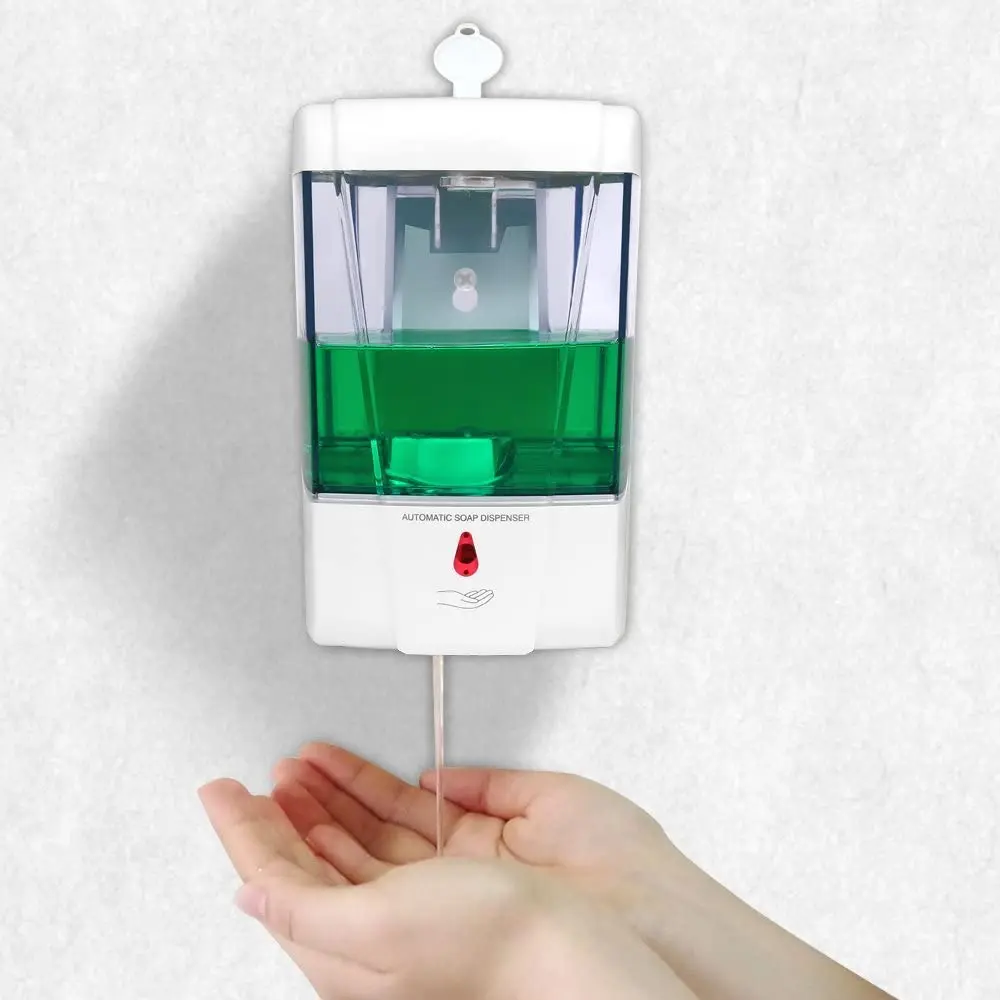 Shemax Hand Sanitizer Dispenser, Wall Mounted Automatic Commercial Liquid Soap Dispenser Gel Touchless Hand Soap Sanitizer