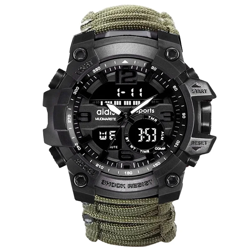 

AIDIS 1605 Men sports watch Outdoor compass top luxury brand Style military digital watches waterproof relogio, 2 colors