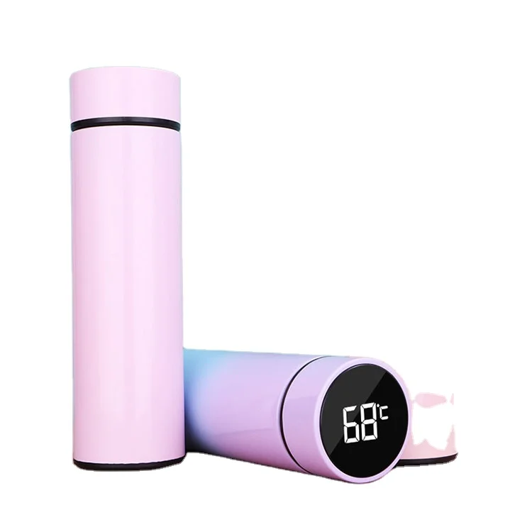 

Wholesale Leakproof Vacuum Stainless Steel LED Temperature Display Smart Water Bottles, Customized color acceptable