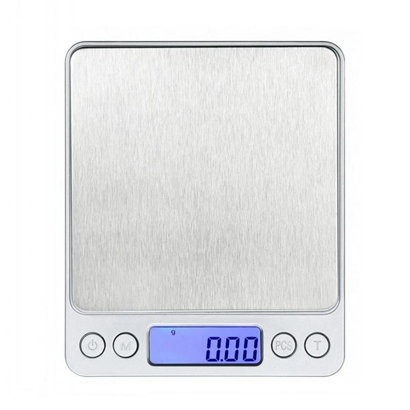 

3kg 0.1g Digital kitchen scales digital Electronic kitchen scale kitchen weight scale, Silver