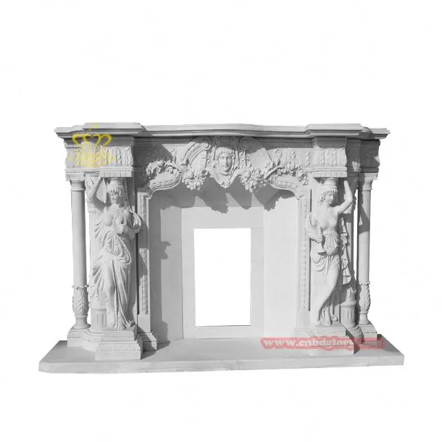 Venta al por mayor antiguas chimeneas de la chimenea de madera-Compre