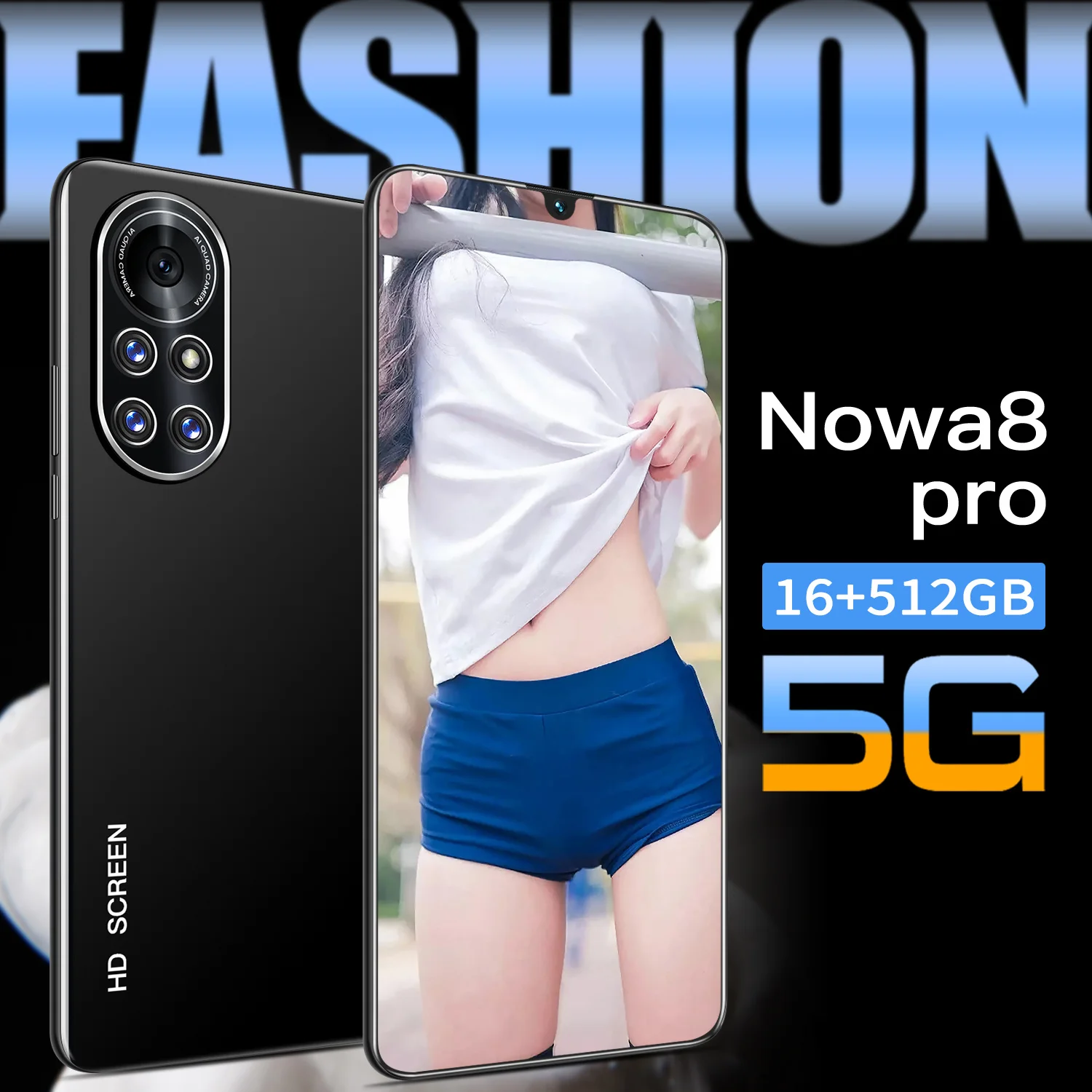 

2021 Original Nowa 8 Pro 7.1inch Wholesale MTK6799 Android10.0 Smartphones 12GB+512GB 5G Cellphones 5600mAh Mobile Phone