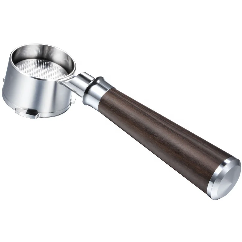 

Stainless Steel Barista Tools Naked Portafilter  Compatible With Homix,Geepas,Gypas,Sachi,Nikai, Wood