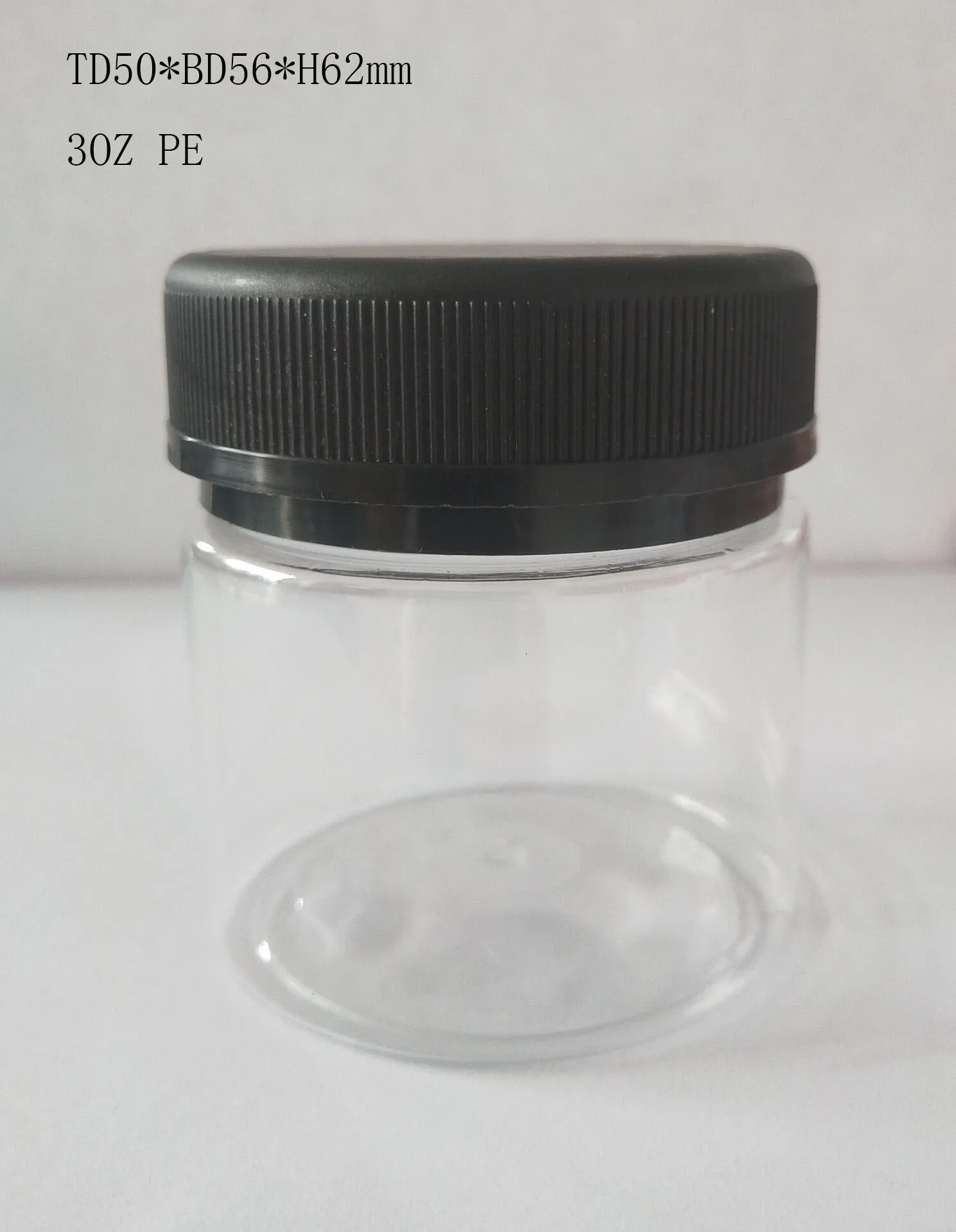 2 oz  jar with lids, Glass jar for CBD oil or flower,transparent glass jar 60 ml