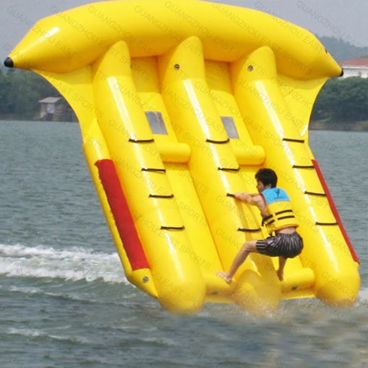 

Tube Inflatable Flying Fish Inflatable Water Towable Rider for water game, Blue, red, green, yellow