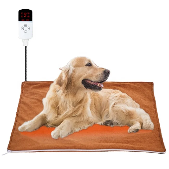 

Self Warming Pet Thermal Pad Heated Bed Mat Temperature Adjustment Waterproof Heat Pet Electric Blanket, Grey