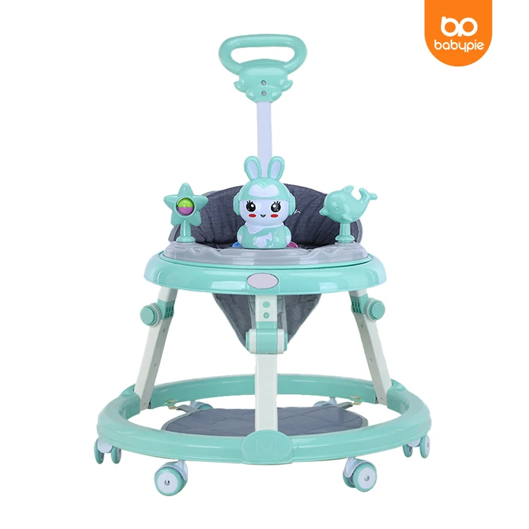 

Babypie OEM New Baby Walkers Wheels And Seat Plastic Multifunctional Baby Roller Walker 3 In 1 Cheap Baby Walker With Music, Customized