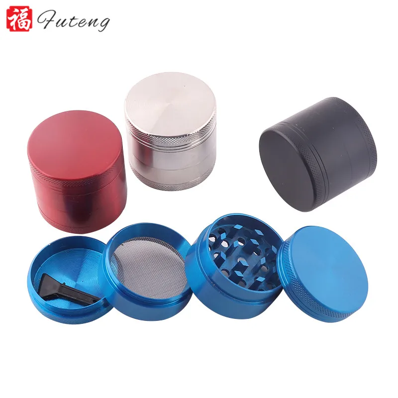 

Futeng Wholesale tobacco herb grinder spice CNC teeth custom logo smoking accessories grinder smoke