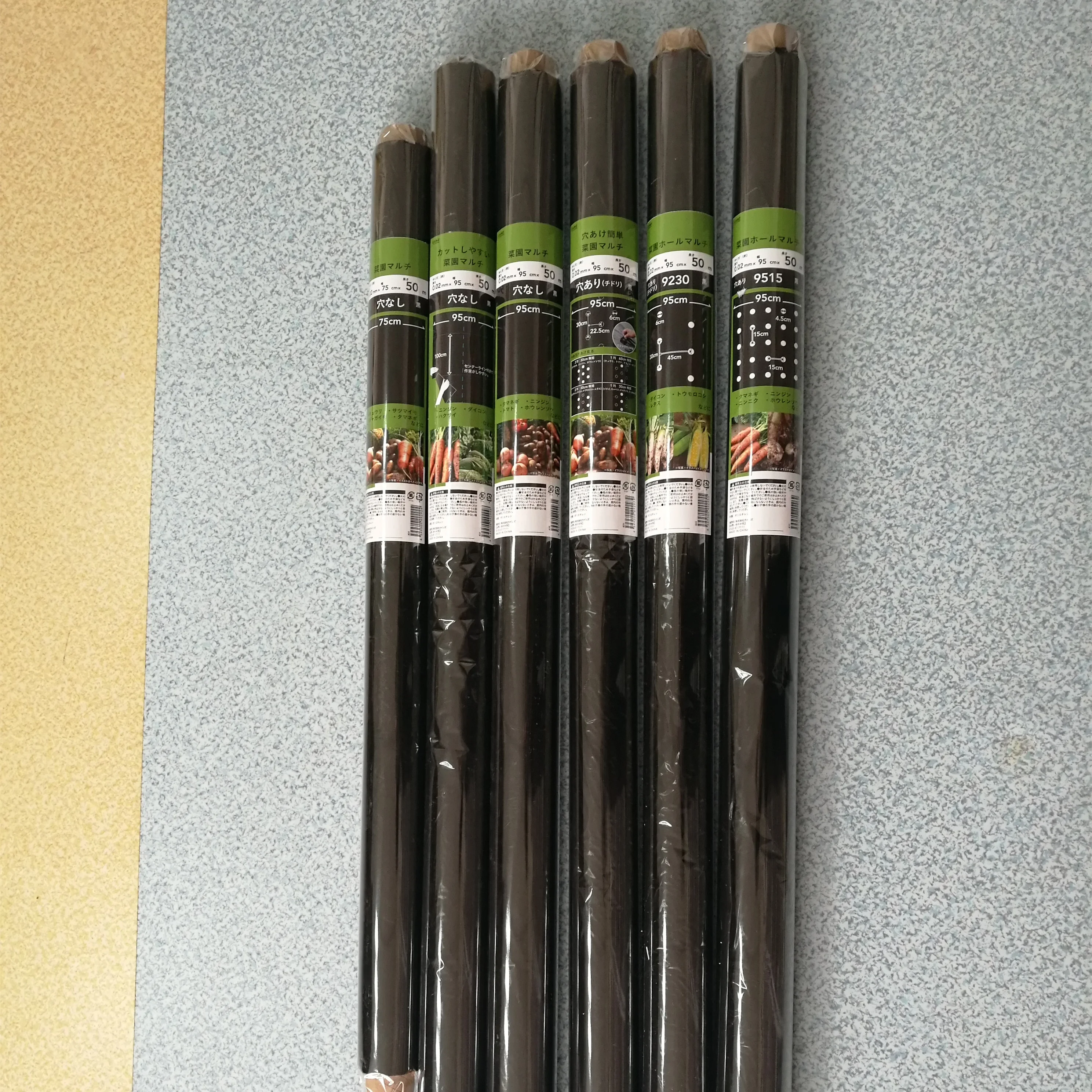 
Agricultural black plastic perforated mulch film with holes for strawberry 