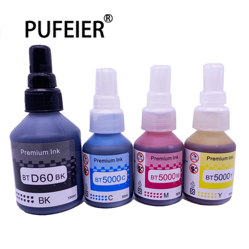 

BTD60 BT5000 BT6000 BT5009 BT6009 Premium Bottle Refill Dye Based Ink Kits Compatible For Brother Inkjet Printer Bulk Dye Ink