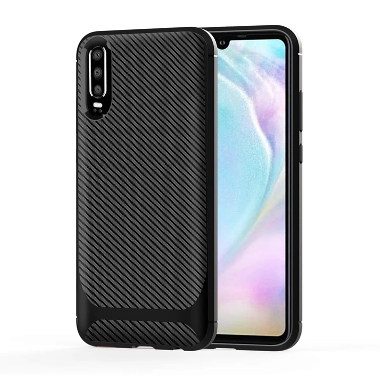 

XINGE 1.3mm Carbon Fiber Phone Case Back Cover For Samsung Galaxy A10 A30 A50 Case