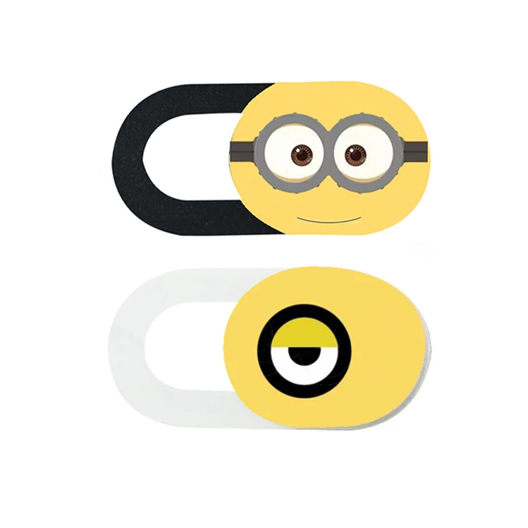 

Custom Logo Printed Webcam Cover Slider, 3 Pack Plastic ABS Laptop Webcam Privacy Cover, White, black, blue, pink