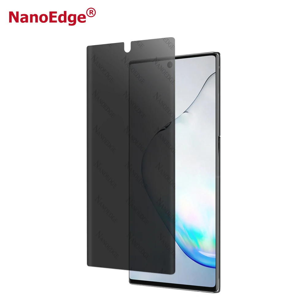 

Amazon Gold Supplier Mobile Phone 3D Full Screen Edge Cover Privacy Screen Film For Samsung Note 10 Pro Screen Protector
