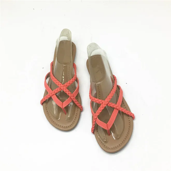 

2019 new summer flat sandals cheap price shoes for woman