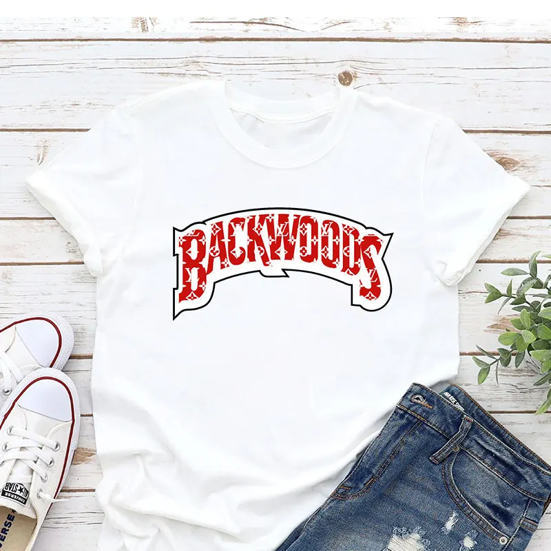 

Wholesale New Summer Fashion Casual Cotton Short sleeved T shirt Harajuku Women T Shirt Hip Hop Backwoods t shirt