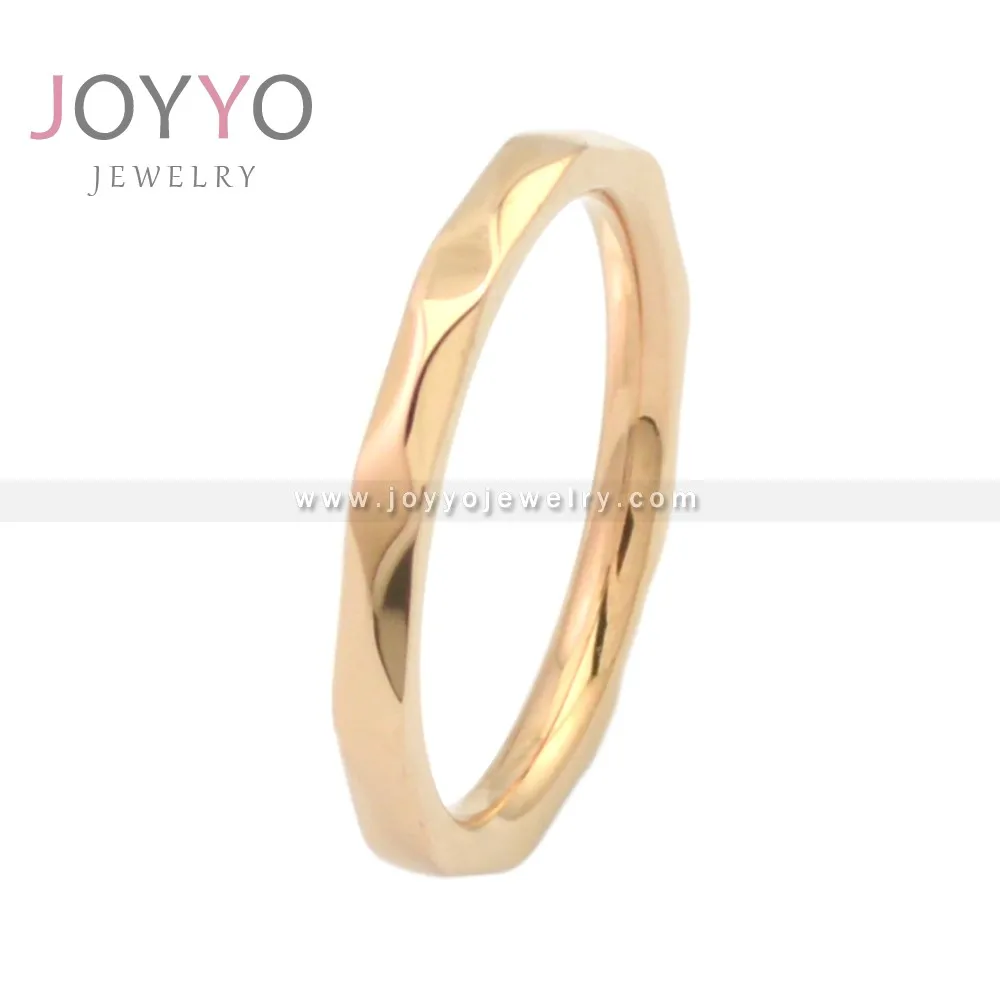 

stainless steel simple women fashion rings rose gold plated luxury trendy small size finger knuckle ring