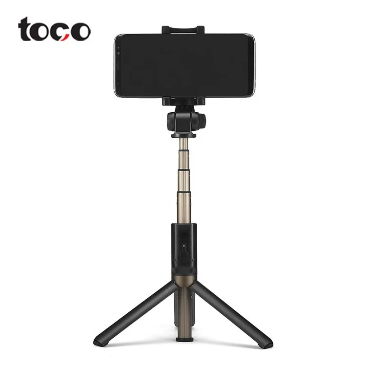 

toco Handheld Wireless Bluetooths 3 in 1 portable mini pocket selfie stick gimbal selfie stick, Black white other