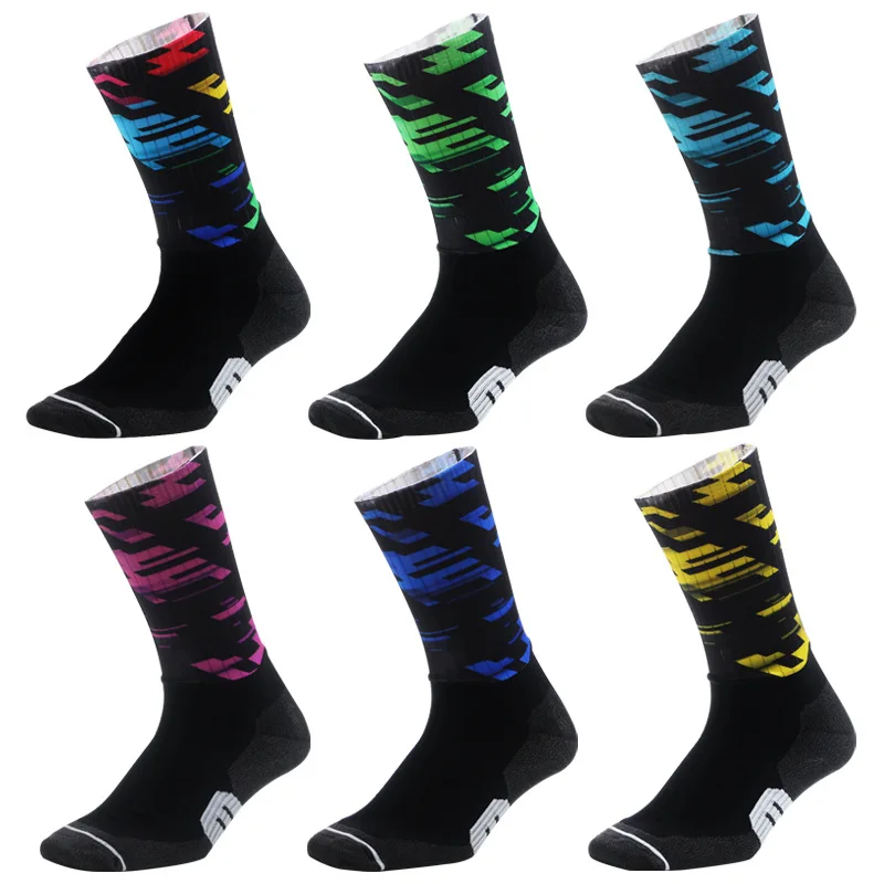 

2022 Riding Running Socks Professional Cycling Outdoor Sports Socks Team Breathable And Sweat-absorbing Middle Tube