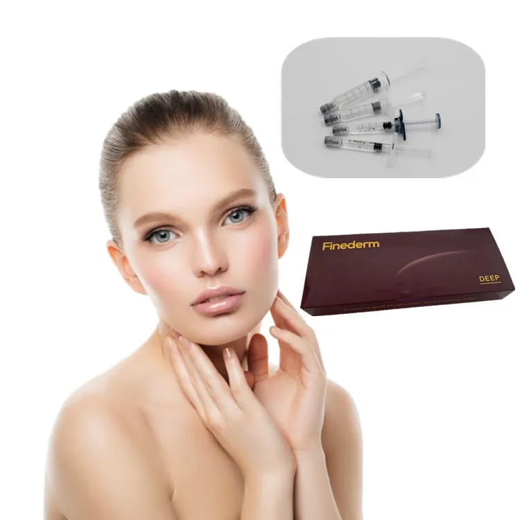 

Finederm Non Animal Corss Linked Hyaluronic Injection Face Dermal Filler 1ML, Transparent