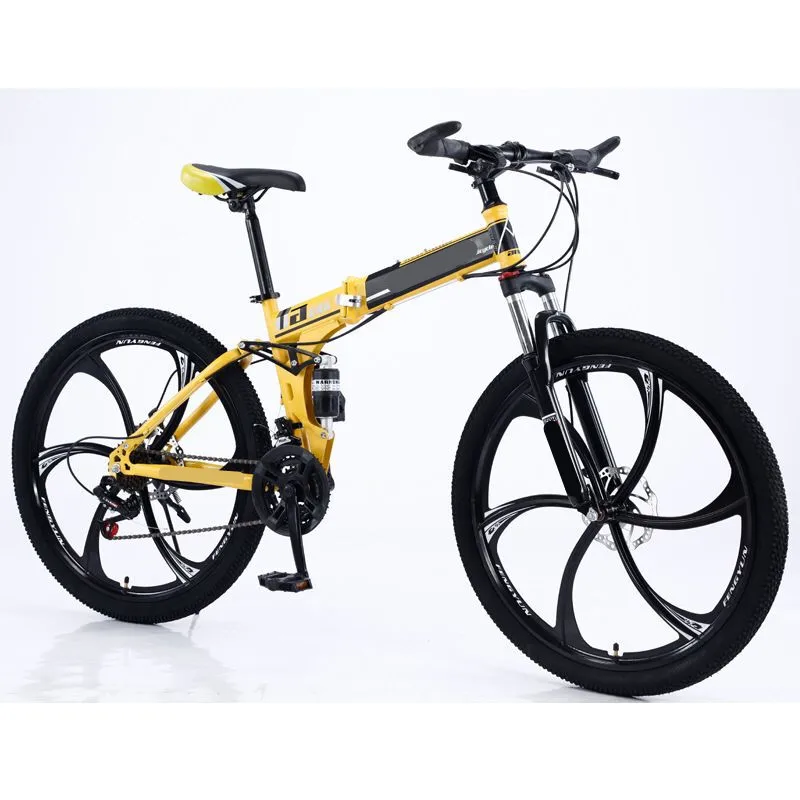 

Folding mountain bike adult one-wheel double shock absorption off-road variable speed male and female middle school students fas