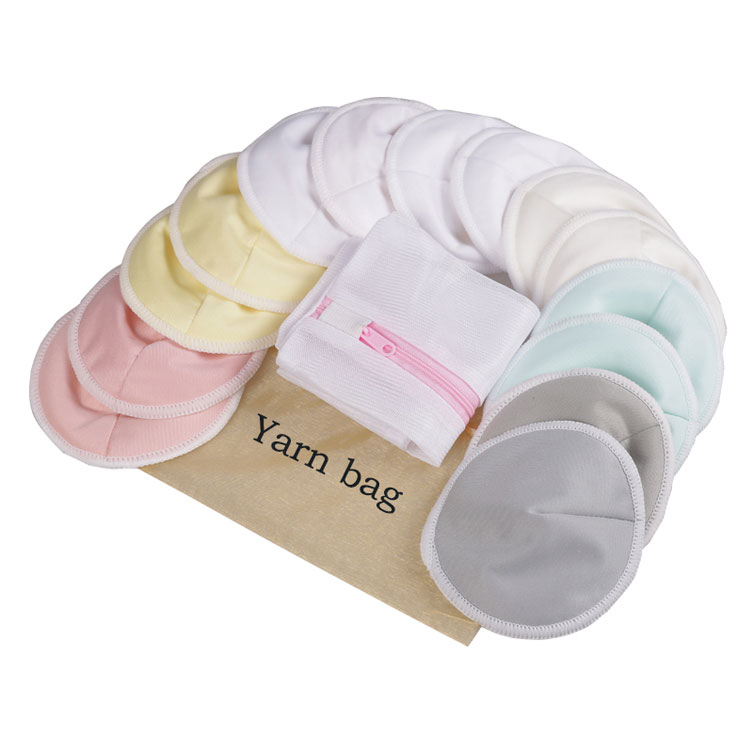 

Customized Absorbent Breathable Washable Organic Bamboo Nursing Breast Pads