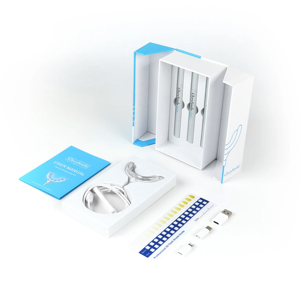 

CE Approved Tooth Whitening Set Custom Logo Effective Blue Led Light Teeth Whitening Kit Home, Customized color