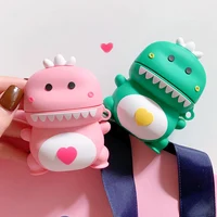 

Little Dinosaur Fashion Cover Case Silicone Protective For AirPods Case 3d cute soft