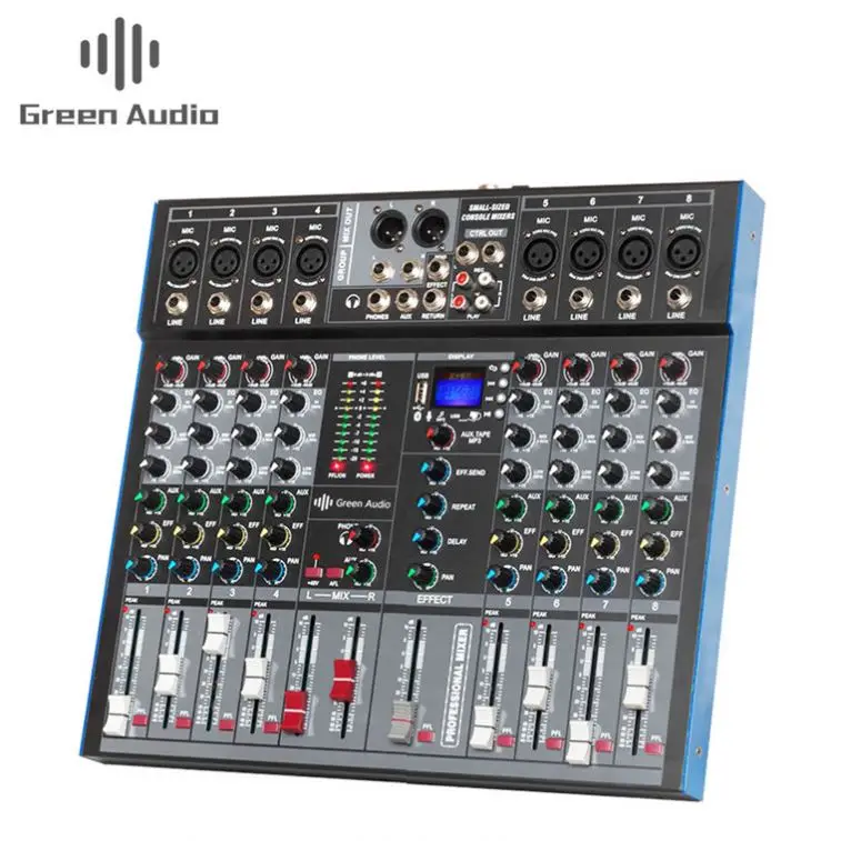 

GAX-ET8 New Design Sound Mixing Console Mixer With Blueteeth USB With Great Price
