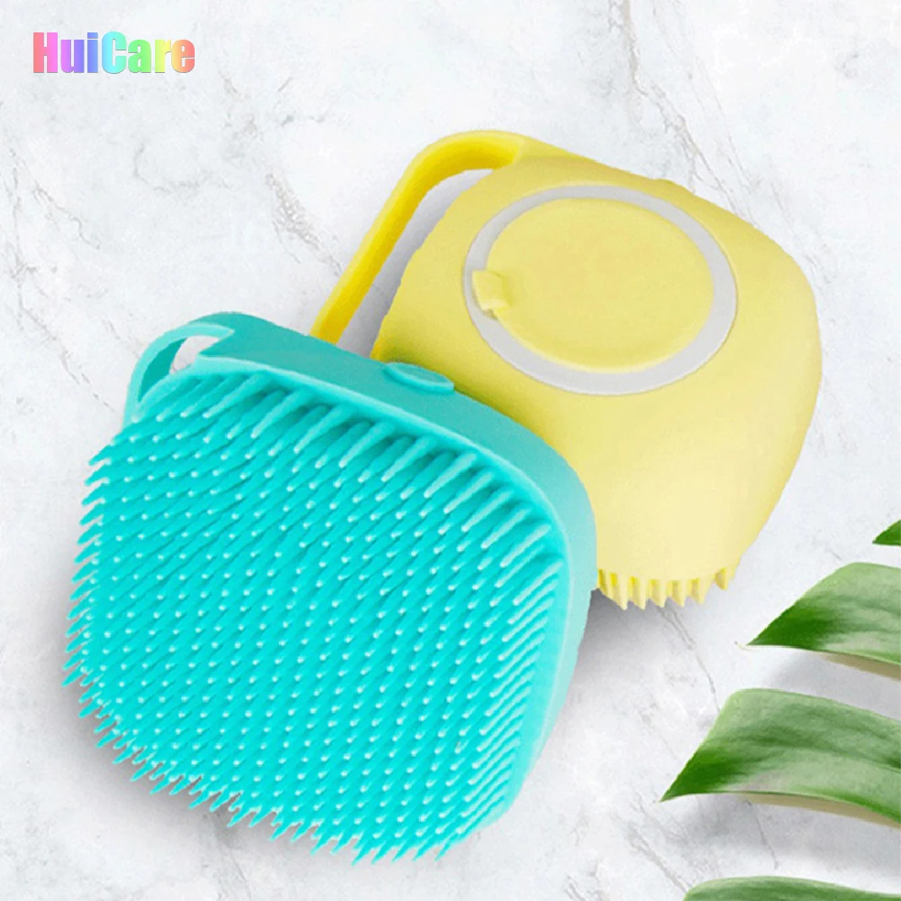 

2021 Pet Dogs Cats Cleaning Grooming Tool Bath Shower Brush Silicone Spa Shampoo Massage Brush Sponges