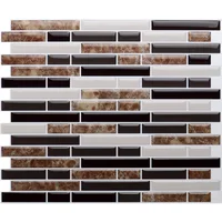 

3D Self-adhesive Wall Tile Peel and Stick Tile Backsplash Kitchen Bathroom Home Decoration PU Waterproof