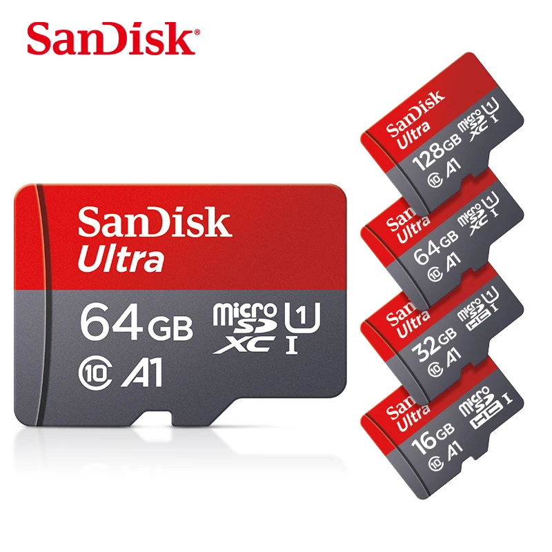 

100% Original SanDisk Micro Sd 16GB 32GB 64GB 128GB TF memory Cards A1 Ultra A2 Extreme Pro Class 10 U3 high speed card for 4K