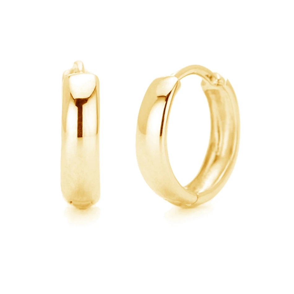 

Minimalist Jewelry Wholesale 18K Gold Vermeil Huggies 925 Sterling Silver Bold Hoop Earrings For Women