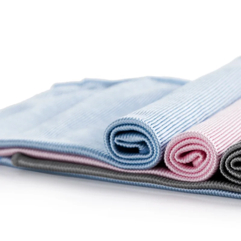 

Microfiber Glass Cleaning Cloth Window Cleaning Towel, Blue pink and grey