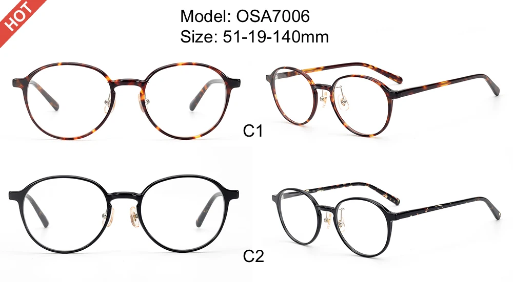 2019 New High Quality Japanese Design Women Eyeglasses Manufacturer