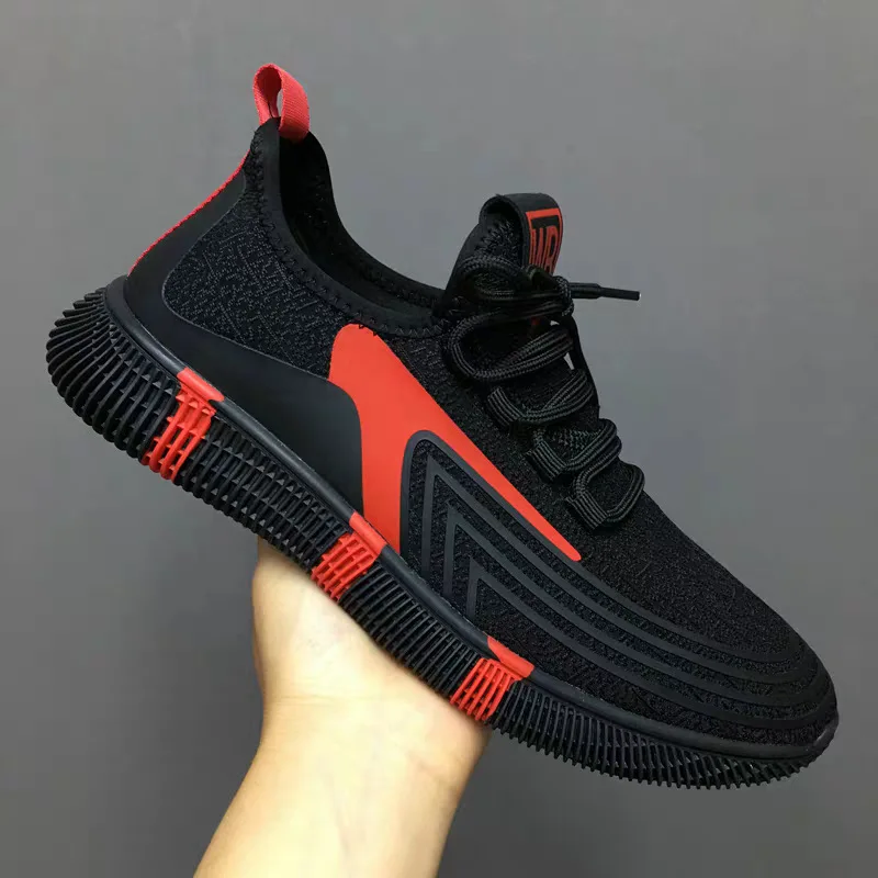 

High Quality New Breathable Men Running Shoes 2020 Comfortable Sport Shoes Men Fashion Lightweight Walking Shoes Men Sneakers, 3 colors