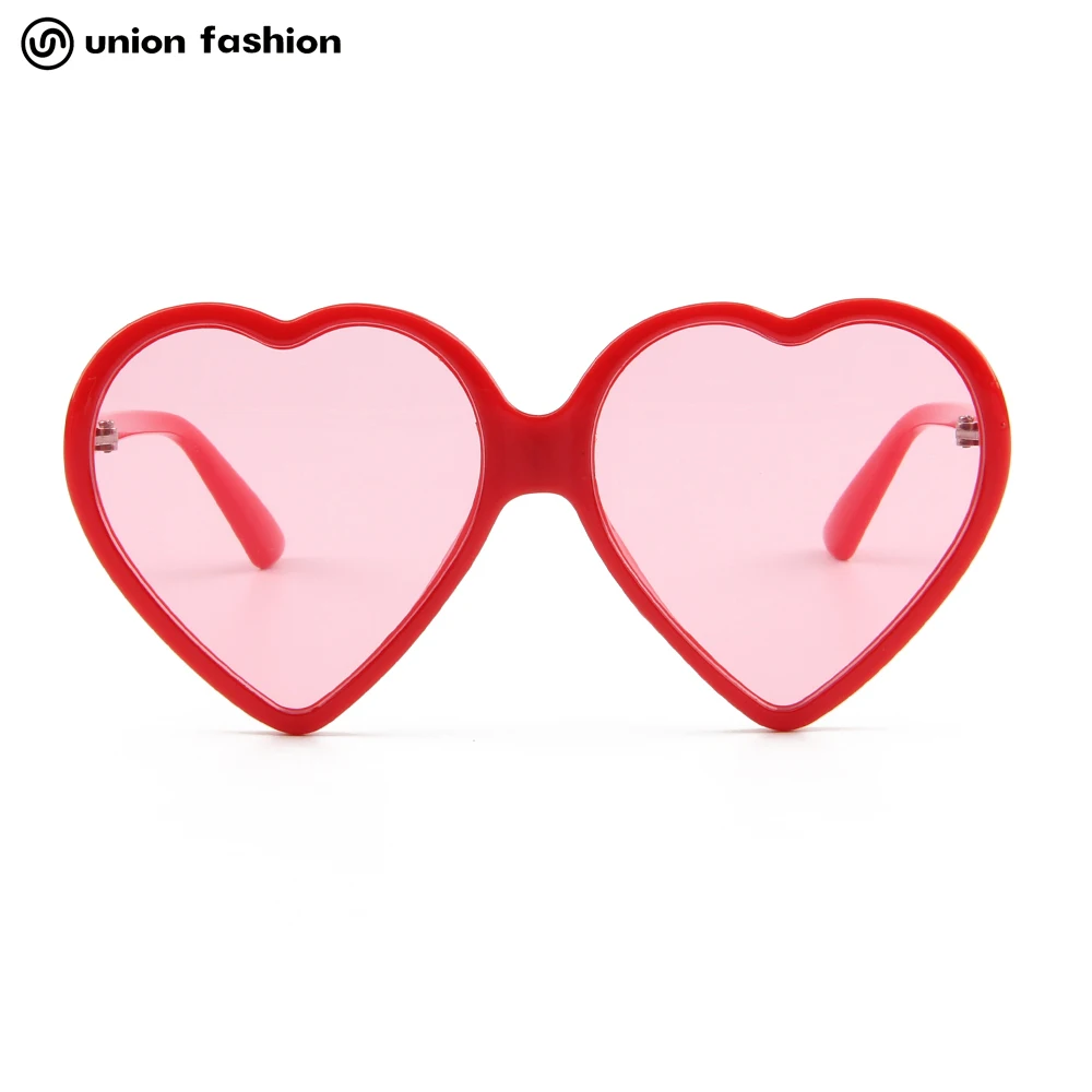

High Quality Heart Shape Big Frame Oversized New Women Cheap Sunglasses, 1 color