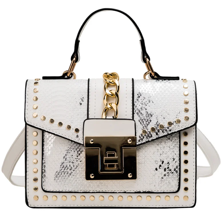 

2020 new coming Europe style snake skin leather shoulder bag handbags for women luxury, Different colors