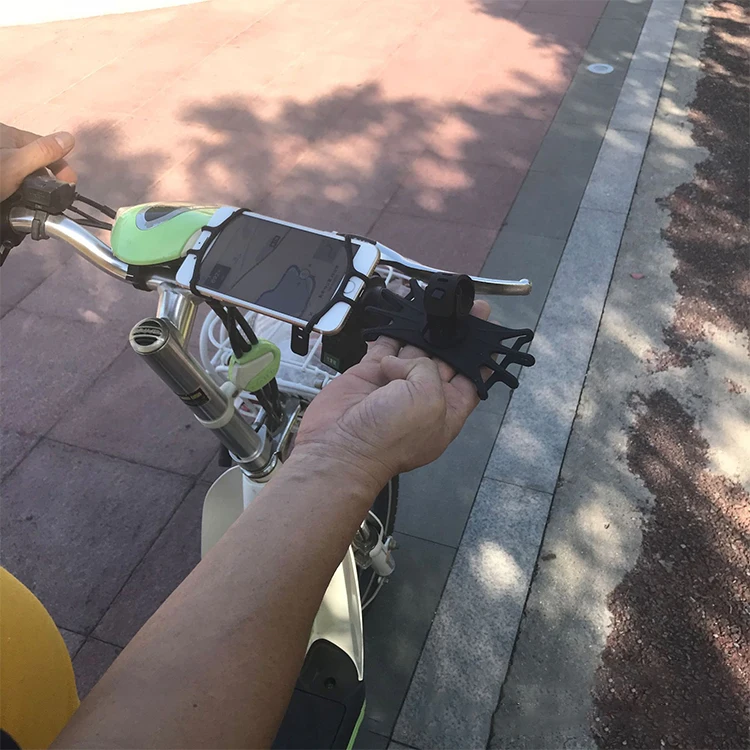 

Bike Mobile Phone Holders Waterproof Silicone Mobile Cell Phone Holder For Bike Motorcycle Bicycle Custom Accept, Black yellow gary blue