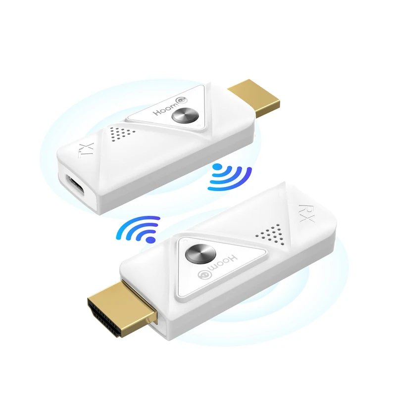 

Hoomc Wireless HDMI Transmitter and Receiver Extender Wifi Sender 30M 100ft Perfect for Streaming Low Latency