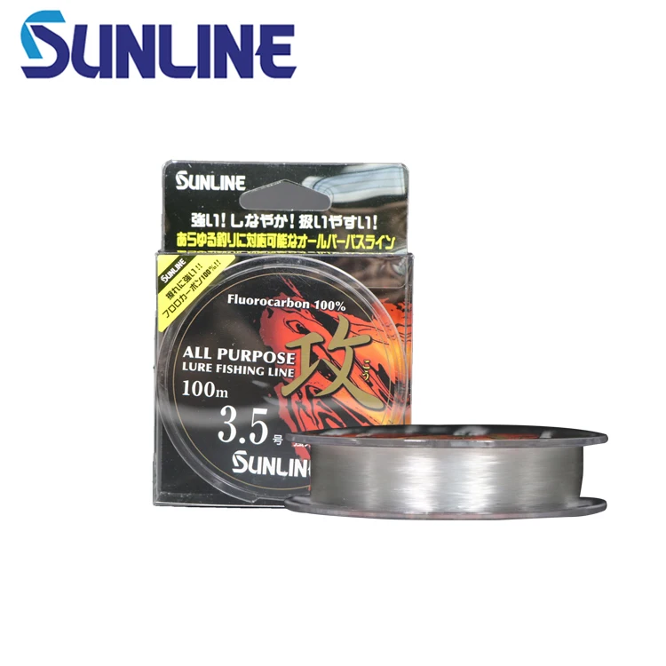 

SUNLINE 100M Transparent quality super fluorocarbon fishing line 100% fluorocarbon fishing line