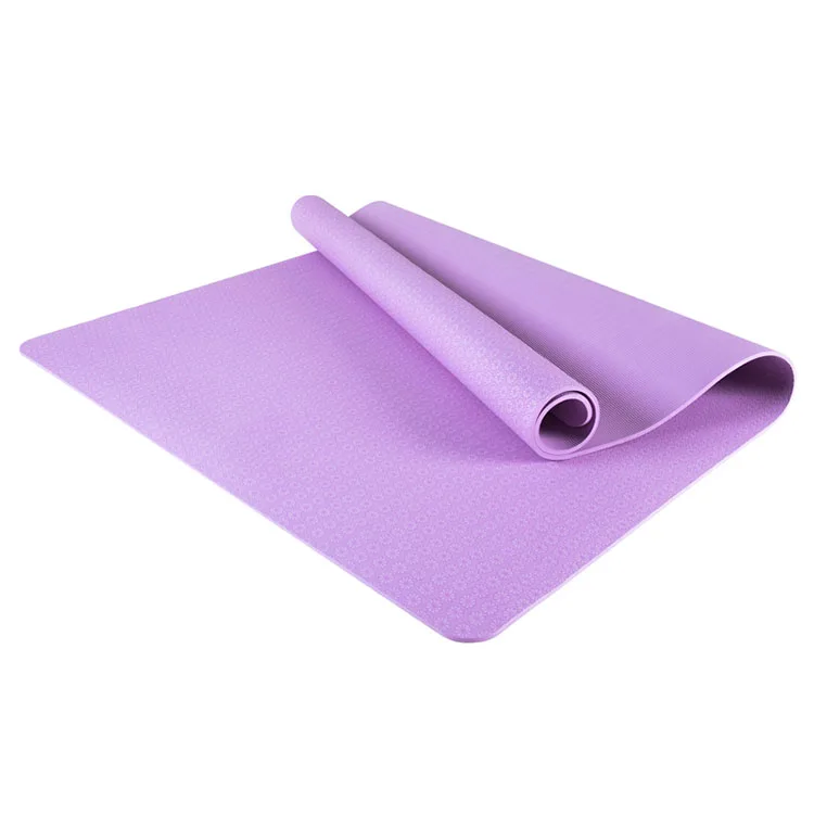

Double Layer 6mm Size Big Cheap Pilates Exercise Fitness TPE Eco Friendly Non Slip Yoga Mat, Customized