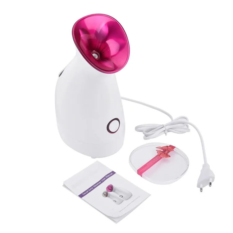 

IFINE BEAUTY Upgraded Facial Steamer Nano Ionic Warm Mist Steamer for Face Deep Cleaning Moisturizing at Home, Rose red/blue/rose gold