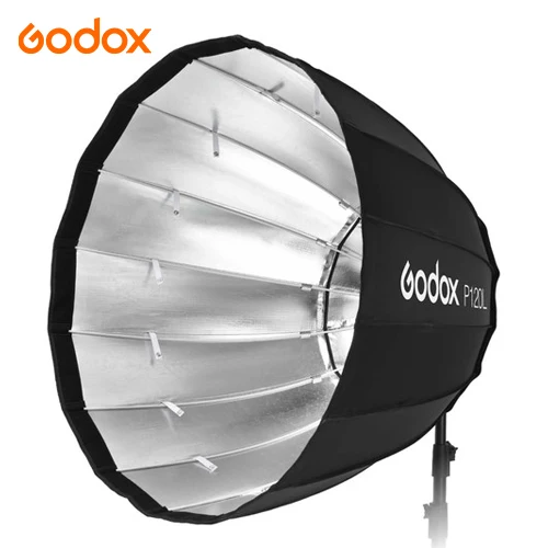 

Godox P120L 120CM Parabolic Soft Box for Bowens Mount Studio Outdoor Shooting Flash