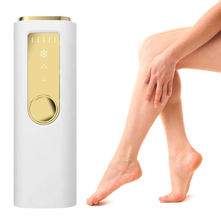 

600000 flashes professional laser hair removal permanently hair removal painless epilator portable ipl, White green