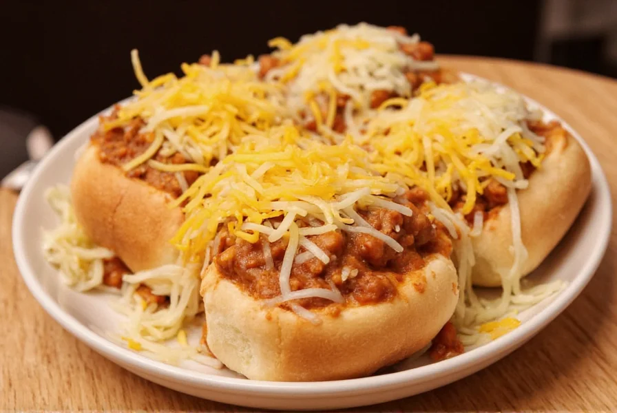 Skyline chili dip served over spaghetti with cheese in a traditional Cincinnati three-way presentation